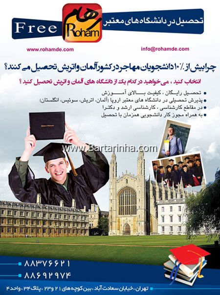 پذیرش دانشجو از کشور آلمان