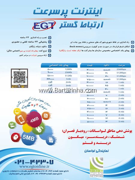 اینترنت پرسرعت ارتباط گستر کیش